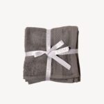 Light Grey Diamond Face Towel - Set of 3