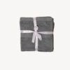 Light Grey Dash Striped Face Towel - Set of 3