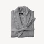 Grey Shawl Collar Bathrobe