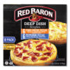 Deep Dish Pizza Singles Variety Pack, Four Cheese/Pepperoni, 5.5 oz Pack, 12 Packs/Carton