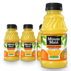 Minute Maid Orange Juice Bottles, 10 fl oz, 6 Pack