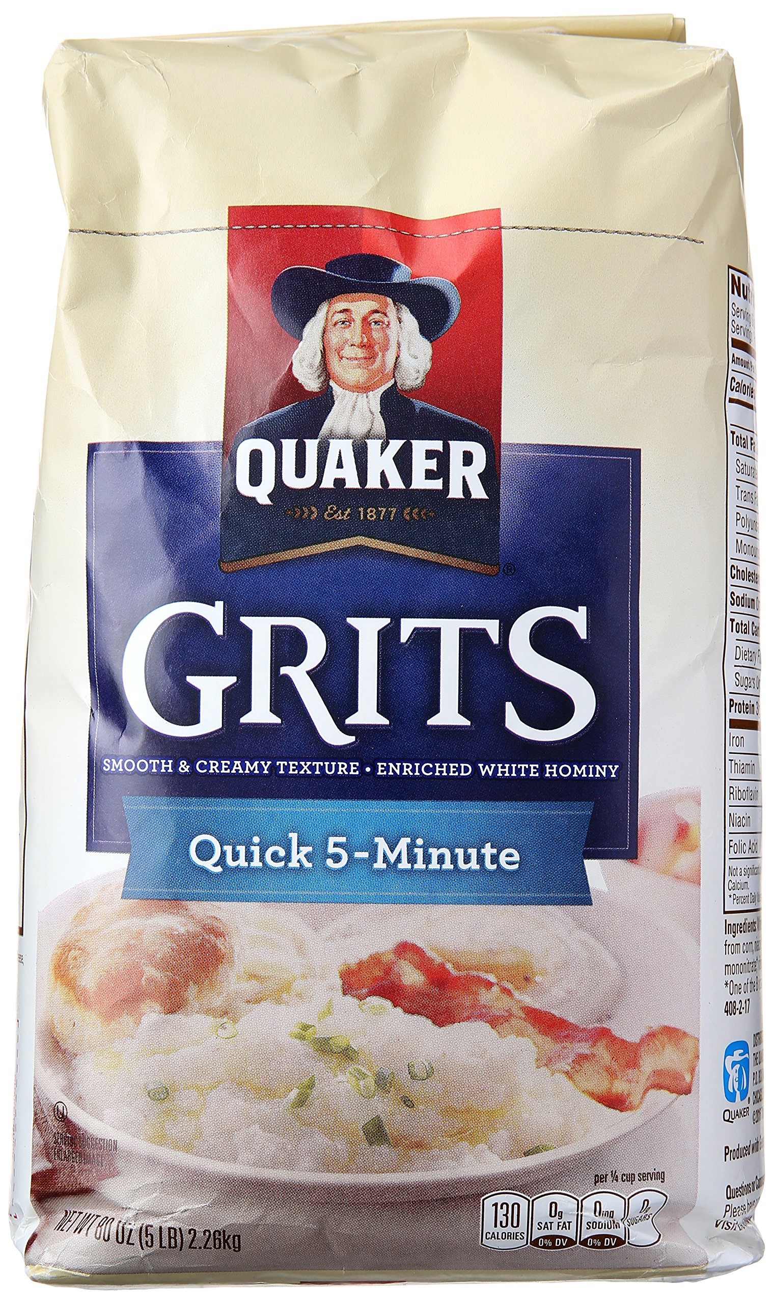 Pack of 2 - Quaker Quick Grits, 5 Lb